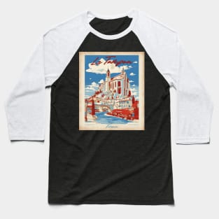 Le Tampon France Vintage Travel Poster Tourism Baseball T-Shirt